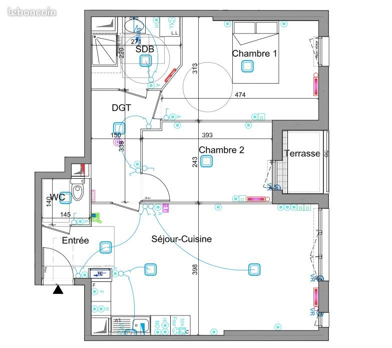 Appartement à vendre, 65m², Gagny