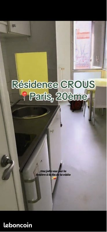 Appartement à louer, 16m², Paris 20ème