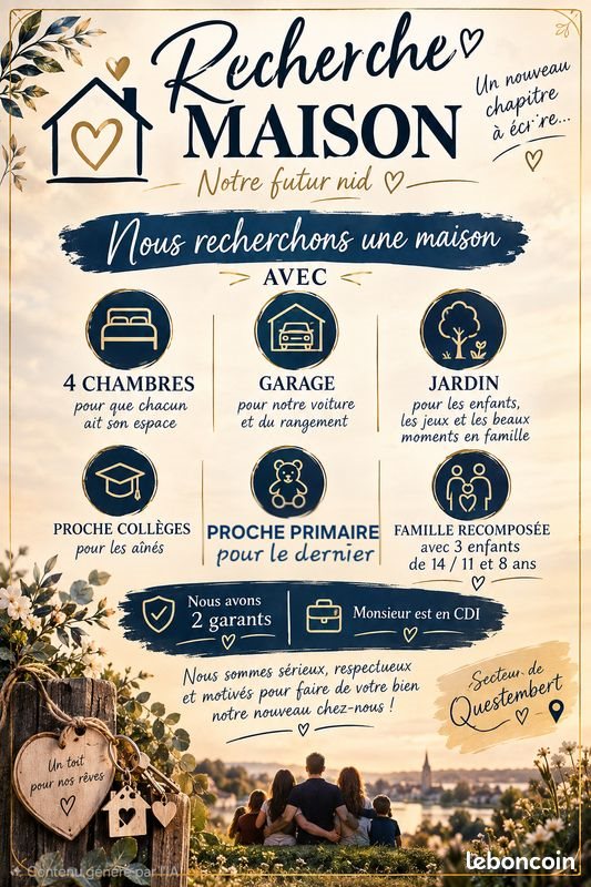 Maison à louer, 90m², Questembert