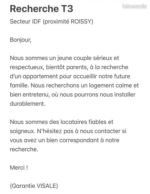 Appartement à louer, 60m², Louvres