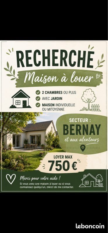 Maison à louer, 100m², Bernay