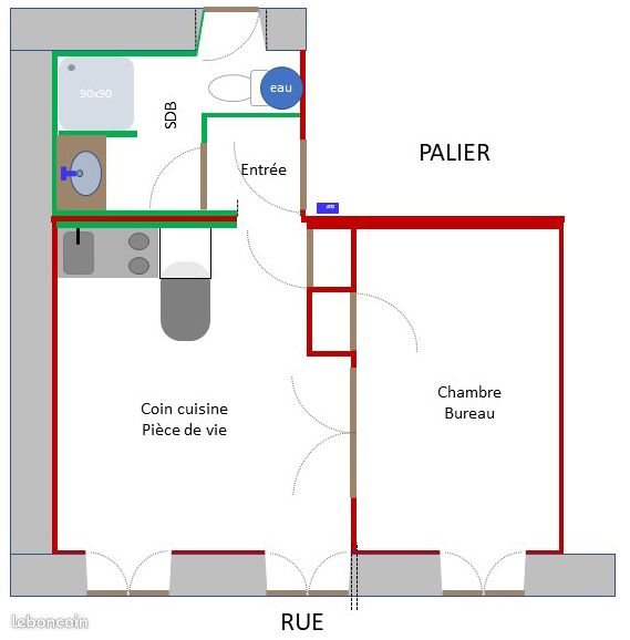 Appartement à louer, 27m², Brest