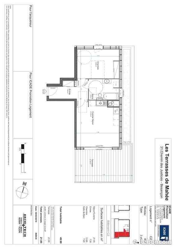 Appartement à vendre, 49m², Besançon