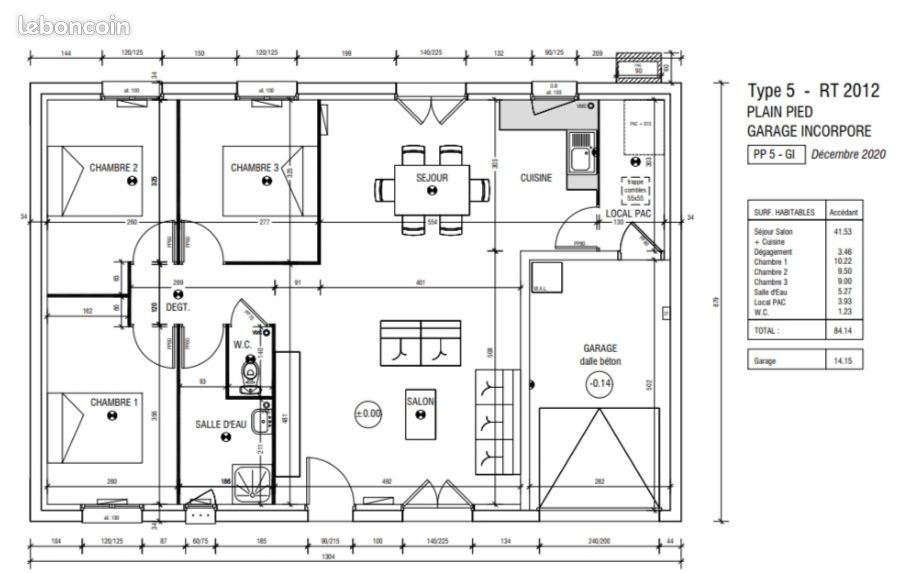 Maison à vendre, 84m², Champhol