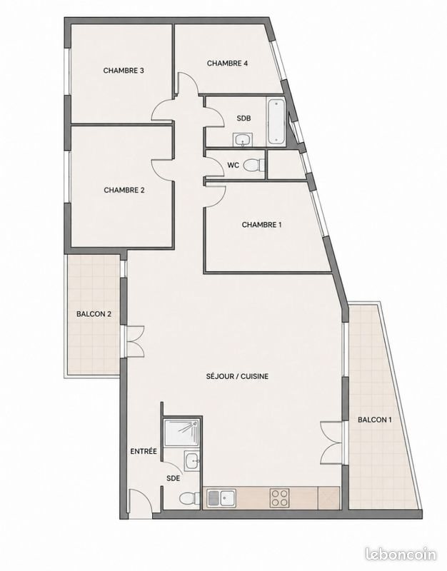Appartement à vendre, 102m², Bezons