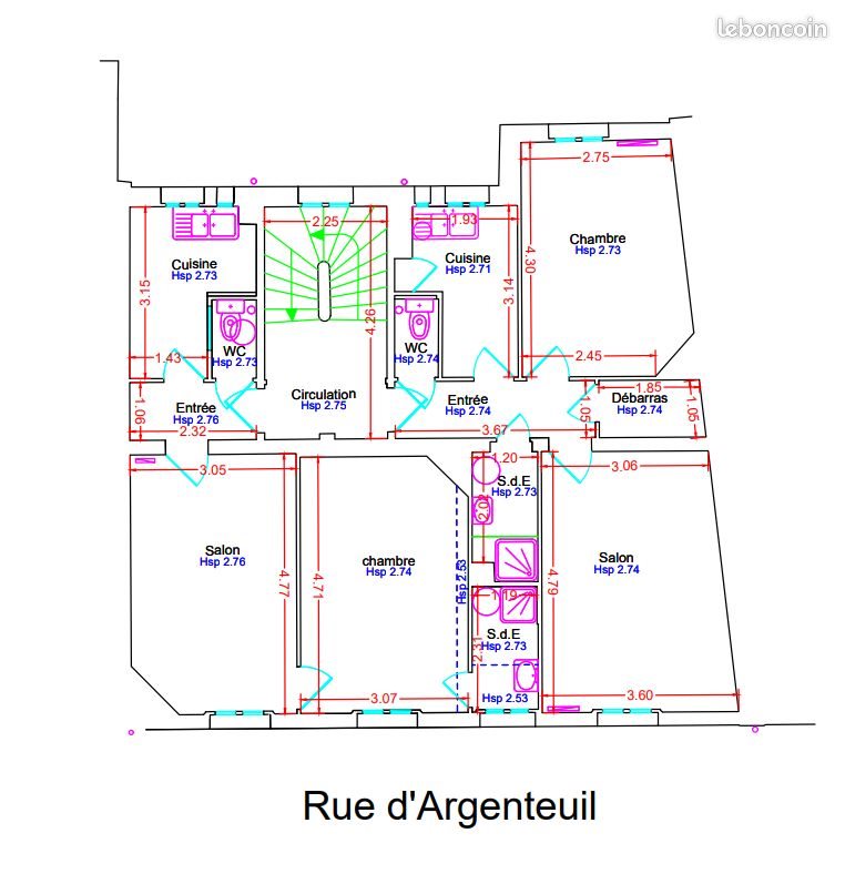 Appartement à vendre, 43m², Asnières-sur-Seine