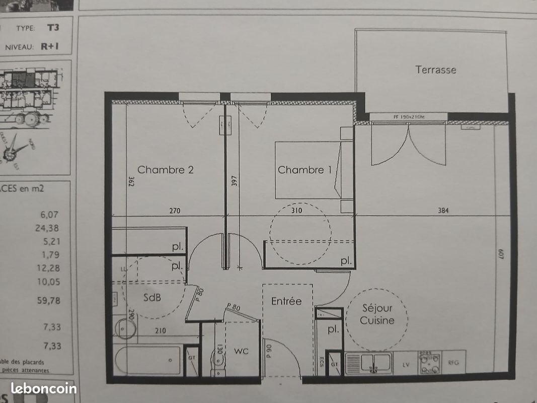 Appartement à vendre, 59m², Canohès