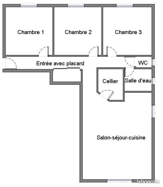 Appartement à louer, 91m², Plabennec