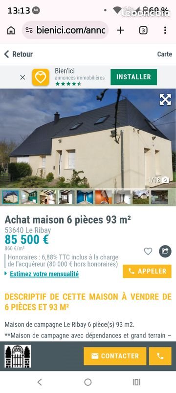 Maison à vendre, 93m², Le Ribay