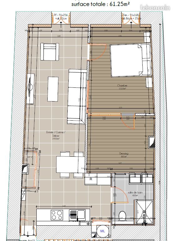 Appartement à louer, 55m², Montmélian