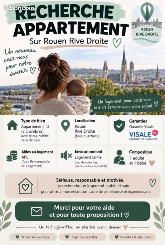 Appartement à louer, 60m², Rouen