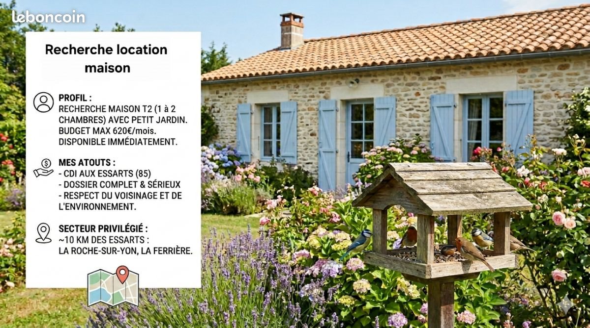 Maison à louer, 40m², La Roche-sur-Yon