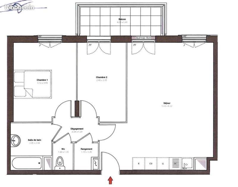 Appartement à louer, 61m², Le Blanc-Mesnil