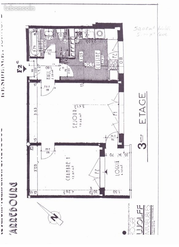 Appartement à louer, 50m², Sarrebourg