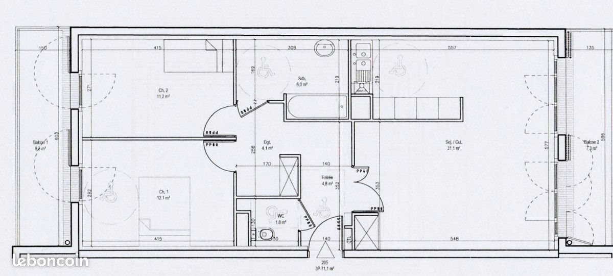 Appartement à vendre, 71m², Le Blanc-Mesnil