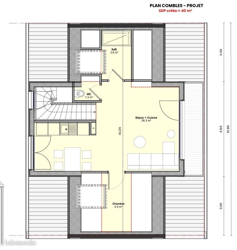 Appartement à louer, 37m², Noisy-le-Grand