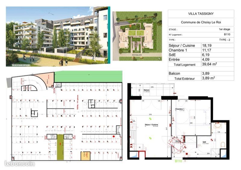 Appartement à vendre, 39m², Choisy-le-Roi