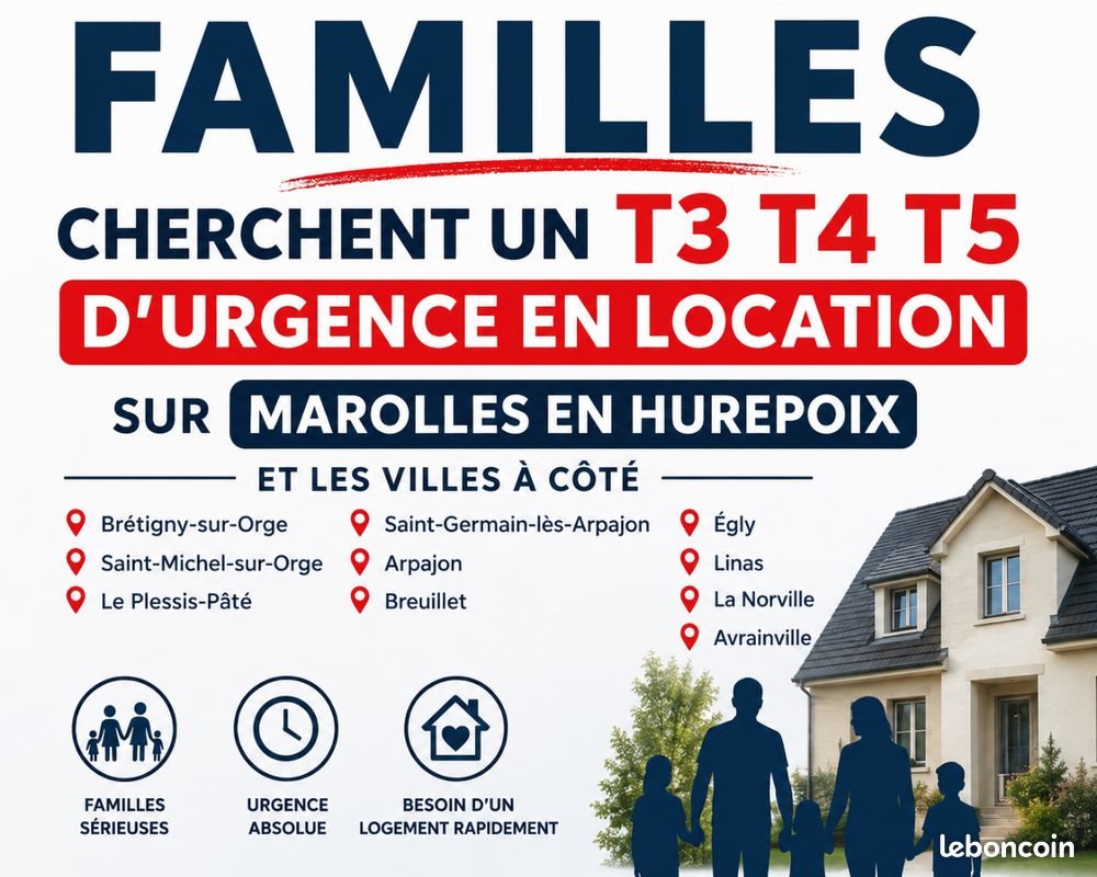 Appartement à louer, 50m², Marolles-en-Hurepoix
