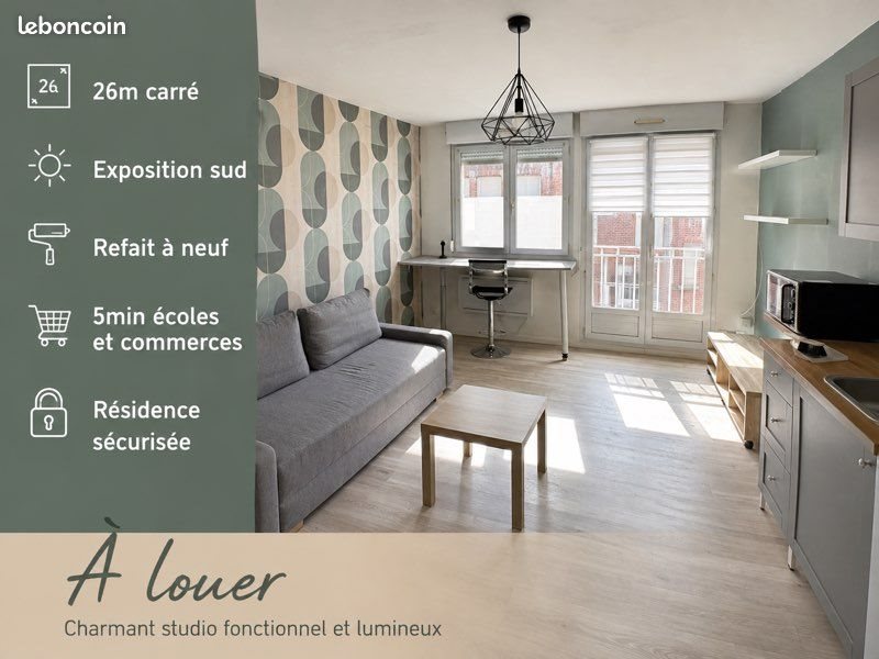 Appartement à louer, 26m², Famars