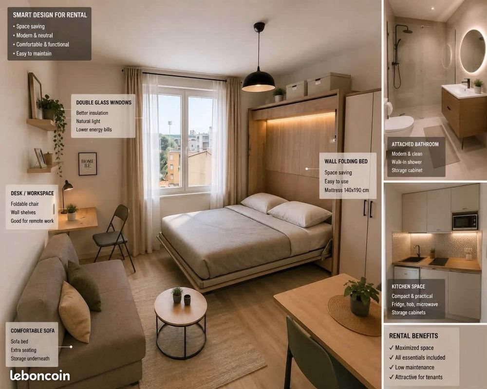 Appartement à louer, 20m², Agen