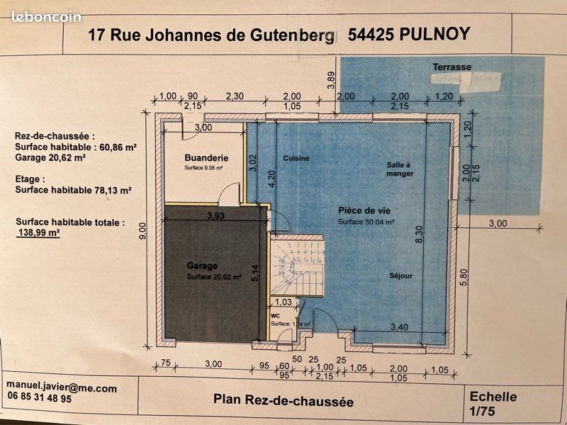 Maison à louer, 138m², Pulnoy