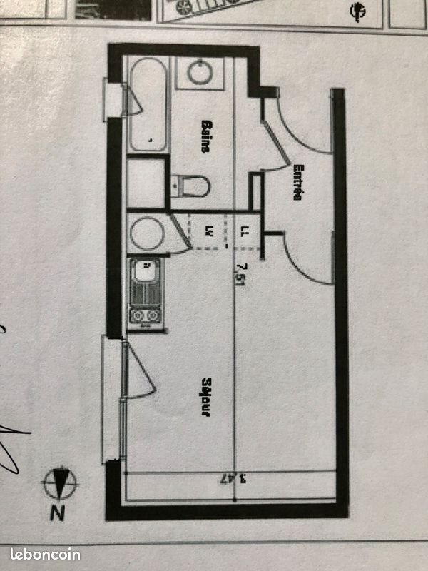 Appartement à vendre, 23m², Villenave-d'Ornon