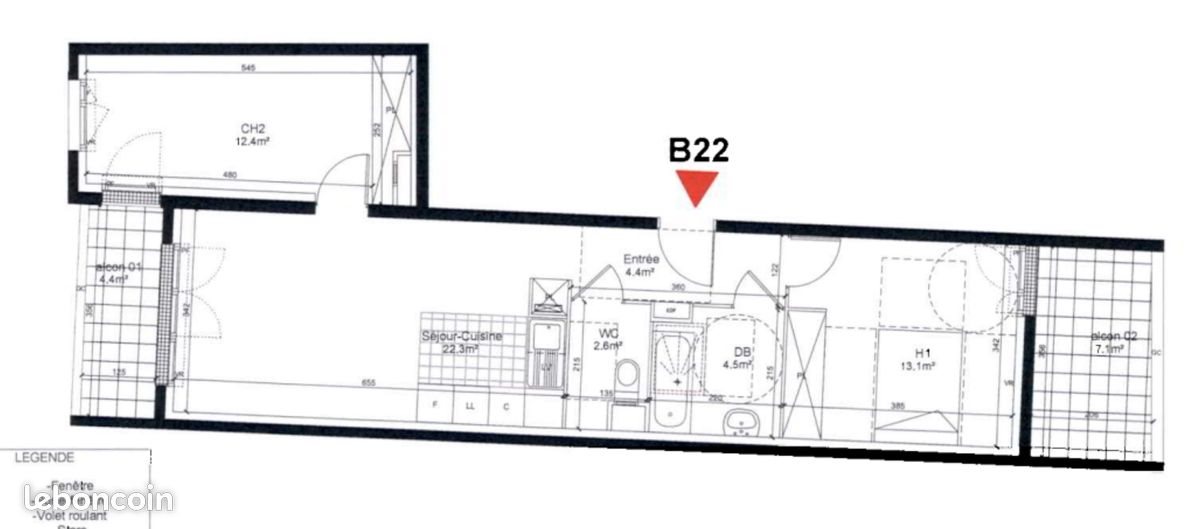 Appartement à louer, 59m², Aubervilliers