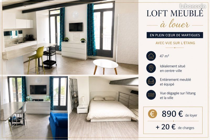 Appartement à louer, 47m², Martigues