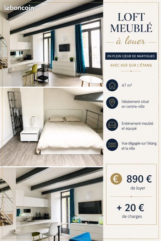 Appartement à louer, 47m², Martigues