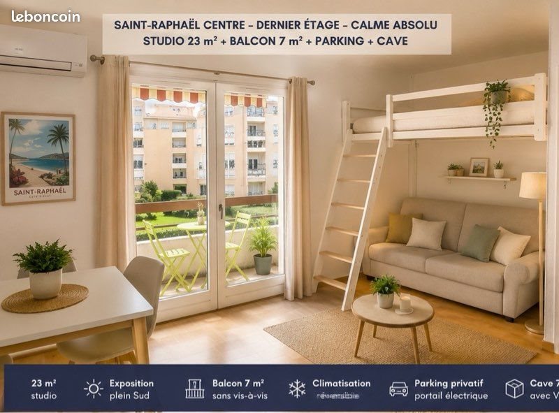 Appartement à vendre, 23m², Saint-Raphaël