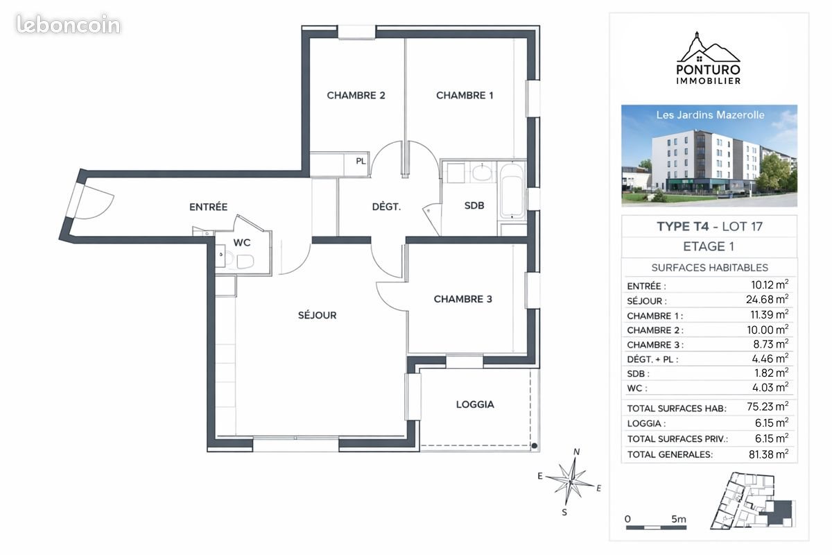 Appartement à vendre, 75m², Lyon 8ème