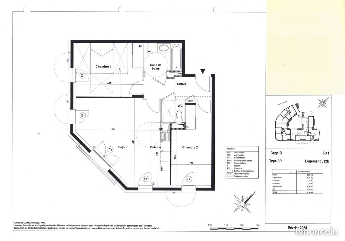 Appartement à louer, 63m², Boissy-Saint-Léger
