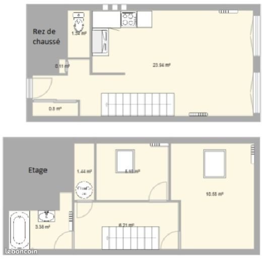 Appartement à louer, 50m², Abbeville