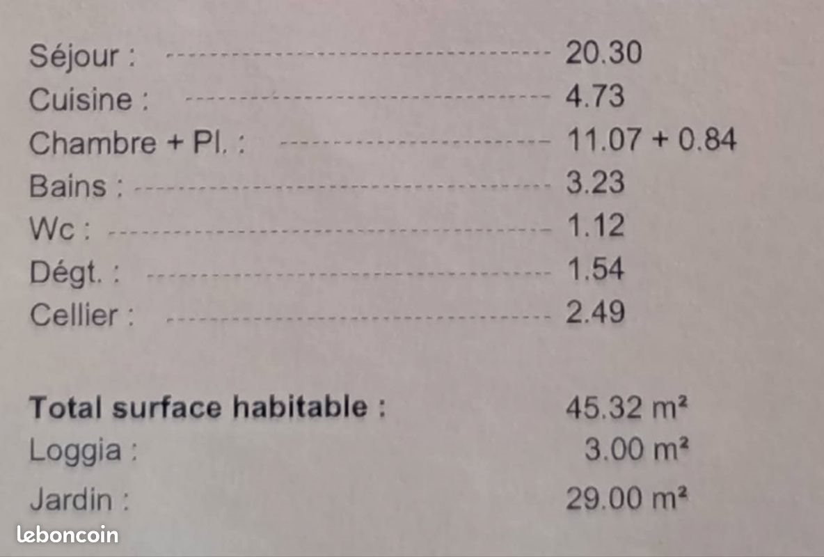 Appartement à louer, 45m², Échillais