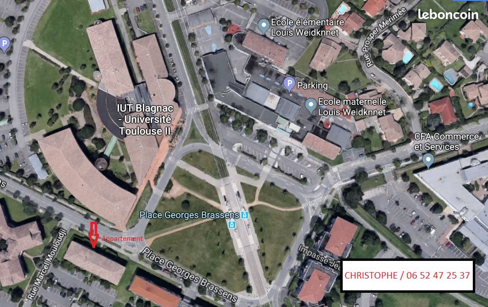 Appartement à louer, 23m², Blagnac