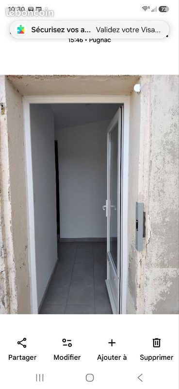 Appartement à louer, 40m², Pugnac