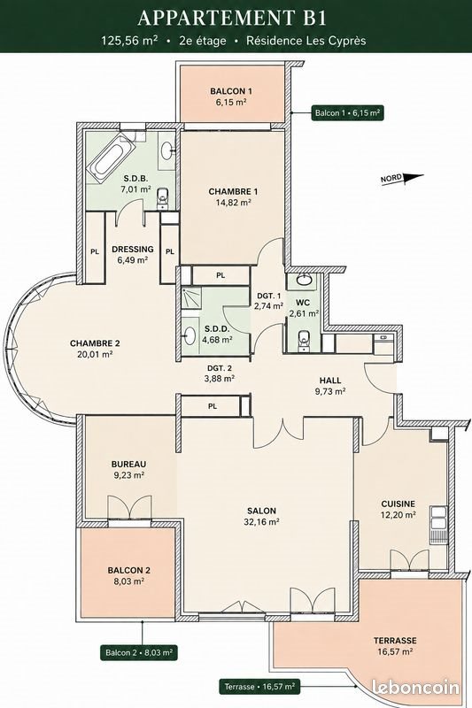 Appartement à vendre, 125m², Divonne-les-Bains