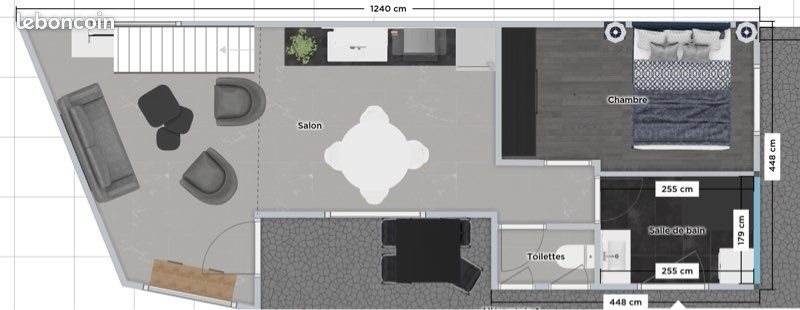 Appartement à louer, 50m², Maing