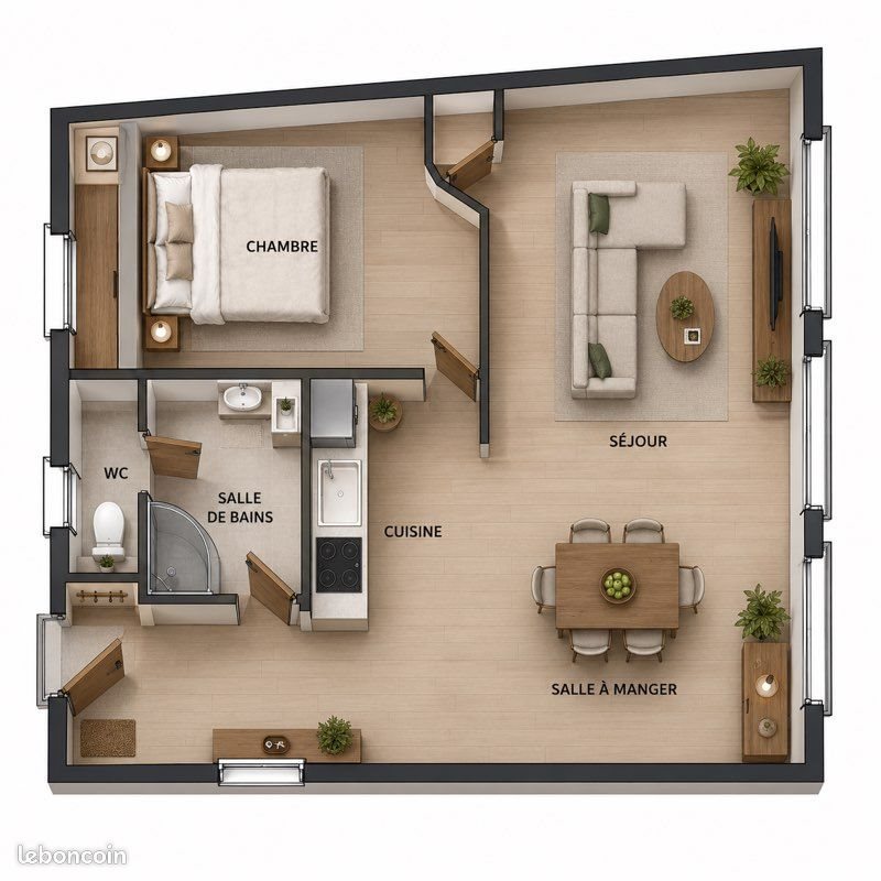 Appartement à louer, 48m², Arsy