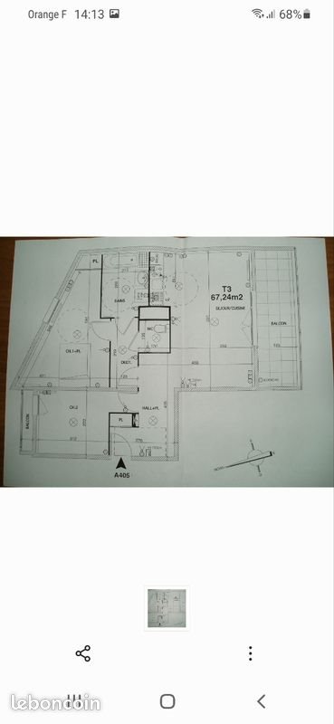 Appartement à vendre, 68m², Besançon