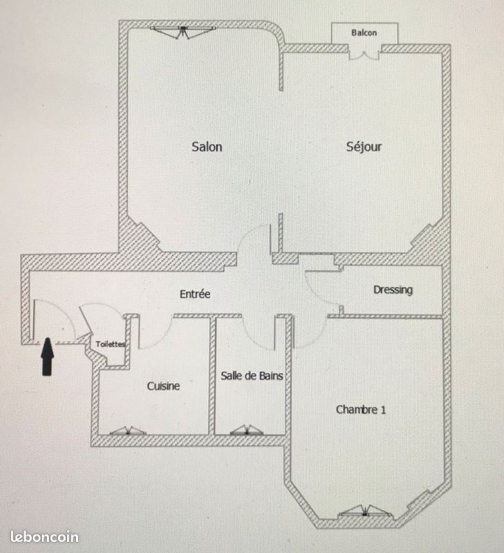 Appartement à louer, 55m², Levallois-Perret