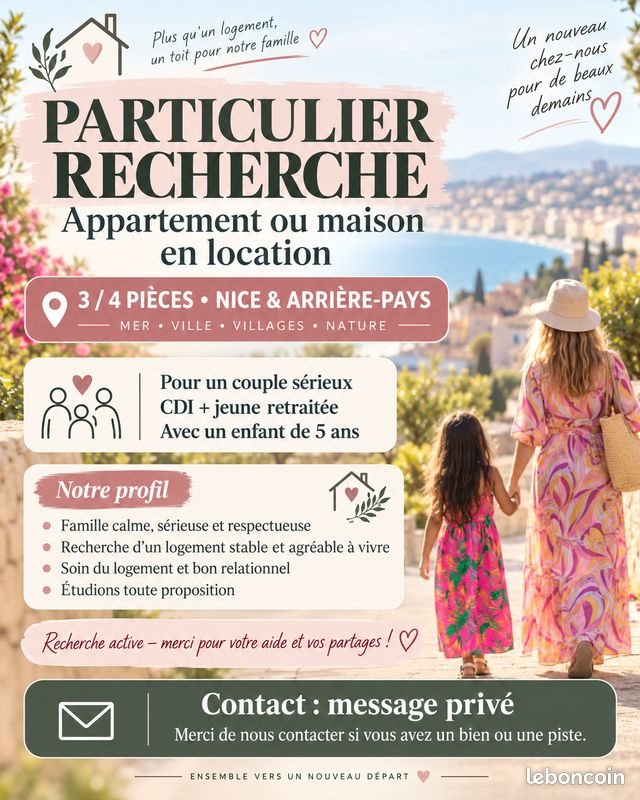 Appartement à louer, 50m², Nice