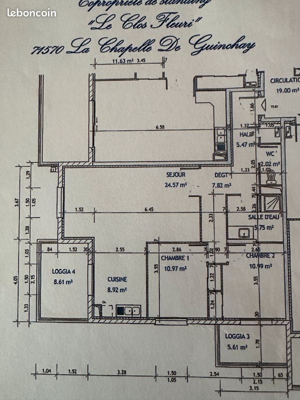 Appartement à louer, 73m², La Chapelle-de-Guinchay