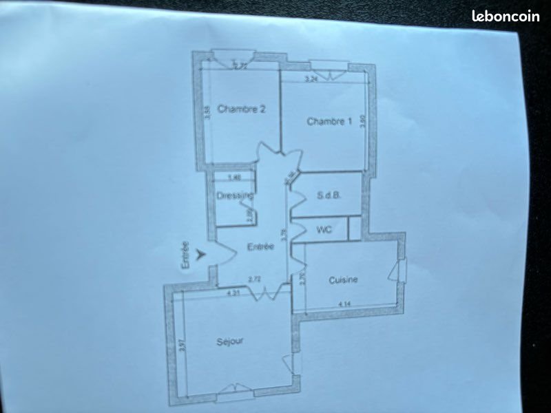 Appartement à vendre, 64m², Fontaine