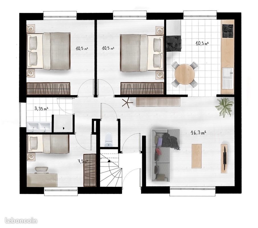 Appartement à louer, 61m², Sucy-en-Brie
