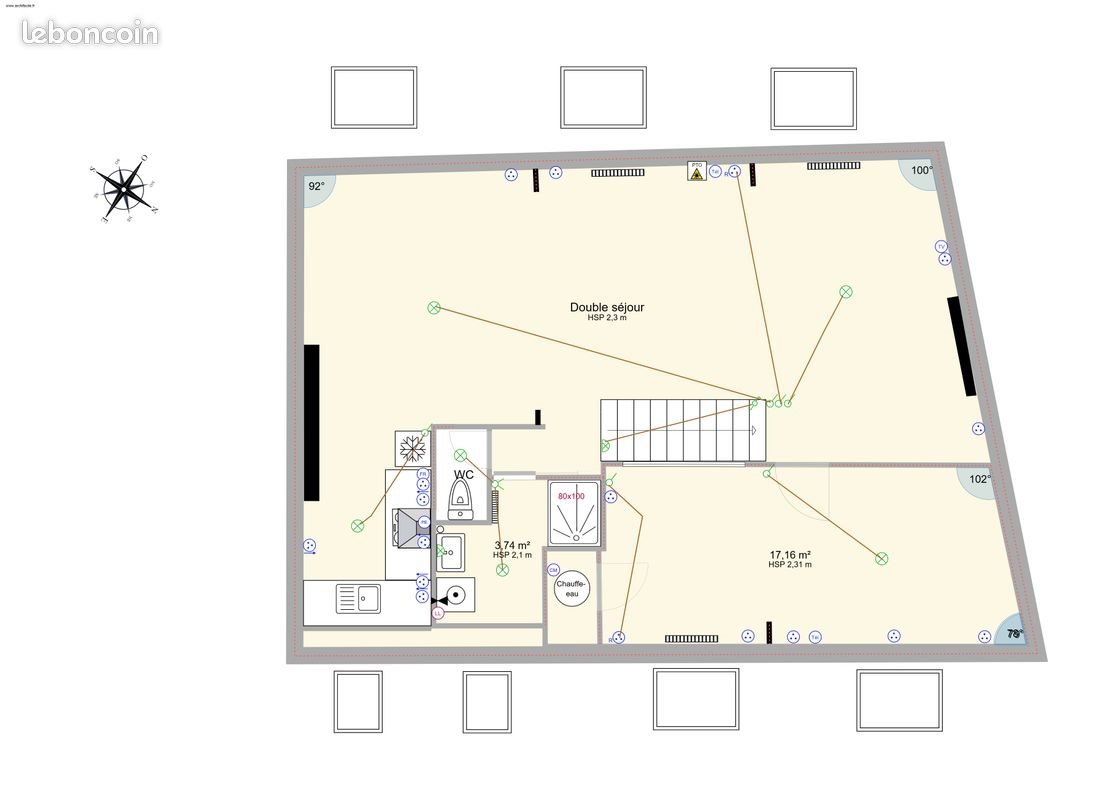 Appartement à louer, 51m², Cysoing