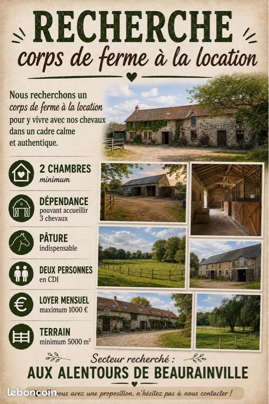Maison à louer, 90m², Beaurainville