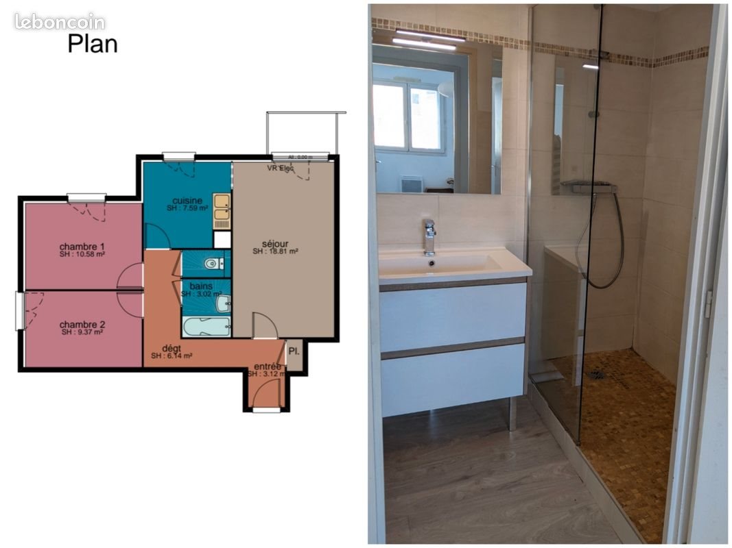 Appartement à vendre, 60m², Grenoble
