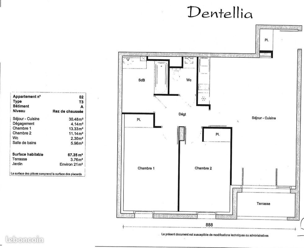Appartement à louer, 68m², Nantes