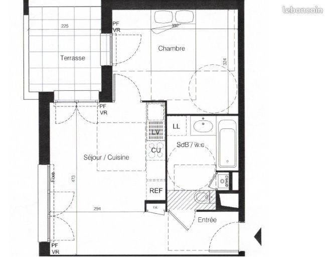 Appartement à vendre, 37m², Meyzieu